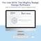 The Mighty Badge Badge Kit, Magnetic, Laser, Reusable, 1x3, 10/PK, Gold AVE71204 - alternate 2